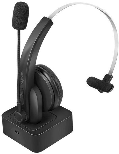 Bluetooth Headset LogiLink Mono m.headband & charging stand