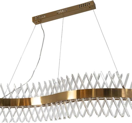 ARlight Κρεμαστό Φωτιστικό Χρυσό LED με Φυσικό Λευκό Φως Ράγα 100x10εκ.