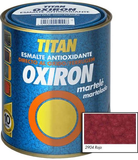 Χρώμα Αντισκωριακό Σφυρήλατο Titanlux Oxiron Martele 0.75lt Κόκκινο