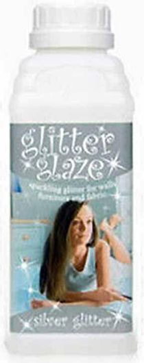 Glitter Polyvine 500ml Glaze Silver