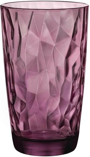 Ποτήρι Bormioli Rocco Νερού Diamond 470ml Μωβ