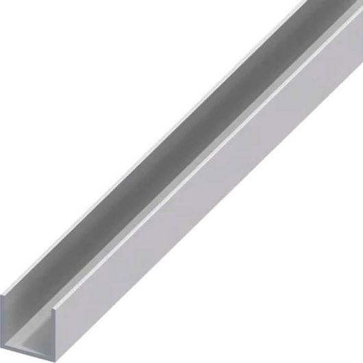 Προφίλ "U" Αλουμινίου Ασημί 2m 8x10.1x1.3mm