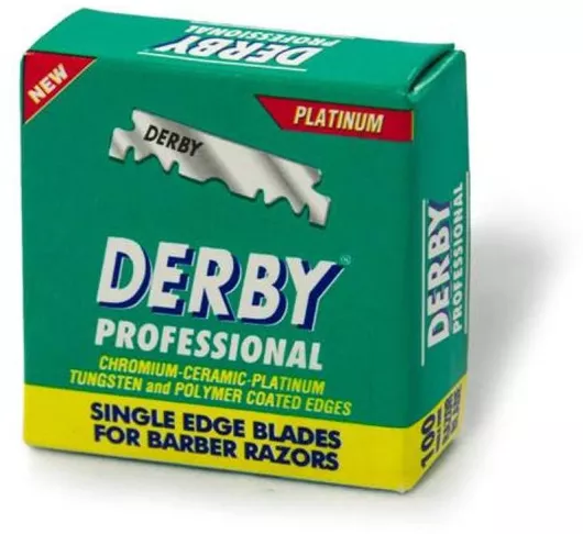 Derby Professional Single Edge Blades For Straight Ανταλλακτικές Λεπίδες 100τμχ