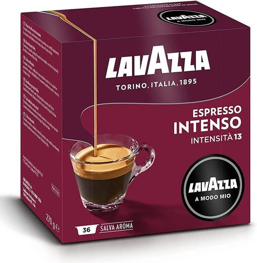 Lavazza Κάψουλες Espresso Intenso Συμβατές με Μηχανή LavAzza A Modo Mio 36caps