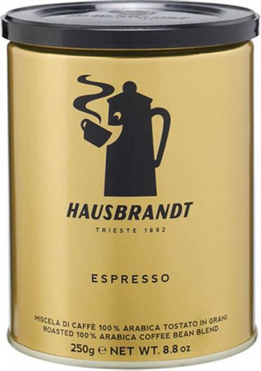 Καφές Espresso Hausbrandt 100% Arabica σε Κόκκους 250gr