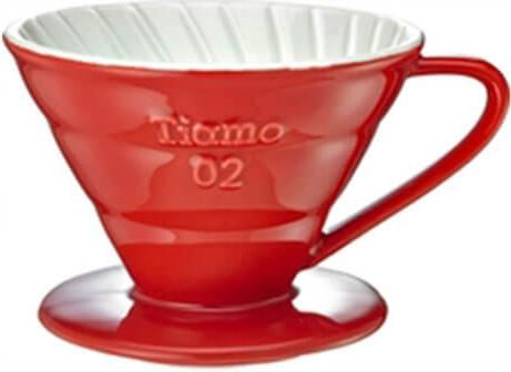 Καφετιέρα Dripper Κεραμική V02 Tiamo Κόκκινο