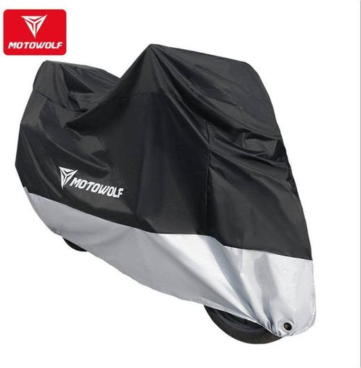 Αδιάβροχη Κουκούλα Μοτοσυκλέτας Motowolf M 200x90x100cm RA-55 Μαύρο Ασημί