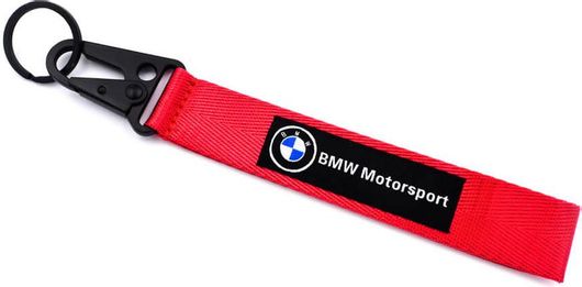 Μπρελόκ Υφασμάτινο με Κλιπ "BMW Motorsport" - Κόκκινο