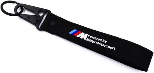 Μπρελόκ Υφασμάτινο με Κλιπ "Powered by BMW Motorsport" - Μαύρο