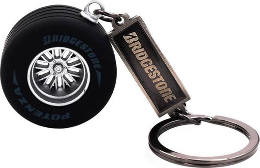 Μπρελόκ Ρεαλιστικό Ελαστικό Bridgestone Μαύρο