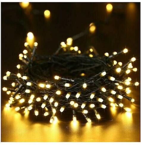 Λαμπάκια με 100 Led για εσωτερικό χώρο Christmas lights 9m Θερμό Λευκό