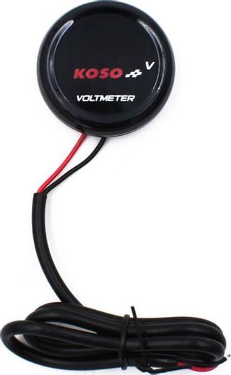 Ψηφιακό Βολτόμετρο Αδιάβροχο Μοτοσυκλέτας Μαύρο