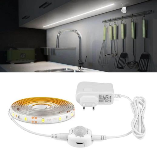 Ταινία LED 120cm για το Κρεβάτι, Μπάνιο, Κουζίνα, Σκάλες με Αισθητήρα Κίνησης 2.8W 6000K.