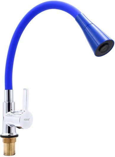 Μπαταρία Νεροχύτη Κουζίνας Αναμεικτική ΚΒΚΒ Inox Άρτεμις 60cm - Μπλε