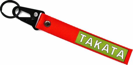 Μπρελόκ με Κλιπ Takata Υφασμάτινο Κόκκινο