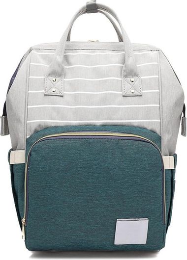 Τσάντα Μωρού Πλάτης Πράσινη Ριγέ - Mommy Bag AiFi