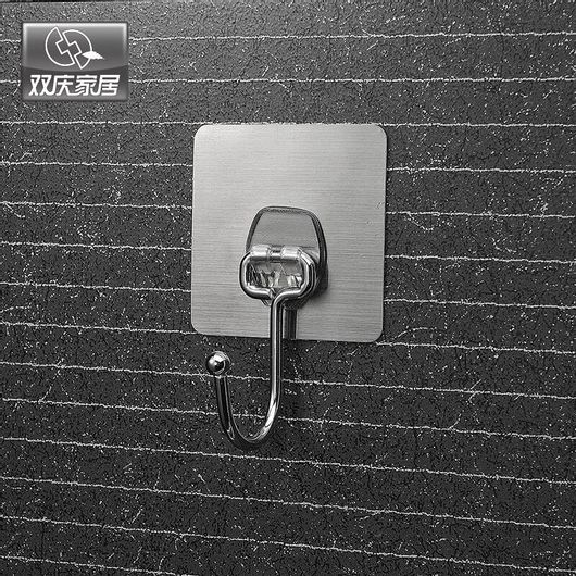 Κρεμάστρα Τοίχου Αυτοκόλλητη Βάση Τοίχου με Μεταλλικό Γάντζο 2.8cm X 5.2cm