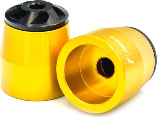 Αντίβαρα Τιμονιού Μοτοσυκλέτας - Χρυσά Rizsport motohard 2τμχ