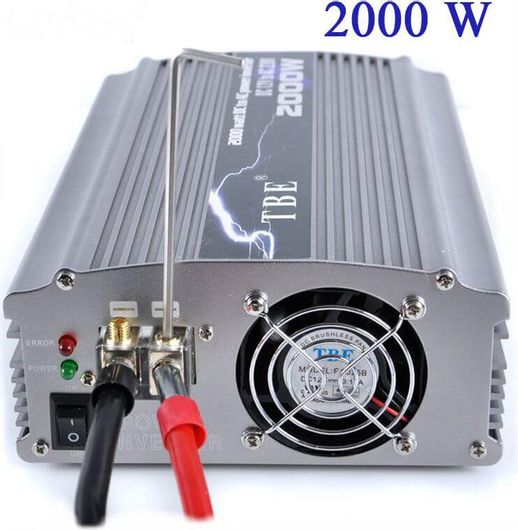 Inverter Αυτοκινήτου Τροποποιημένου Ημιτόνου 2000W για Μετατροπή 12V DC σε 220V AC
