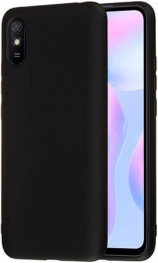 Senso Liquid Back Cover Σιλικόνης Μαύρο Redmi 9A/9AT