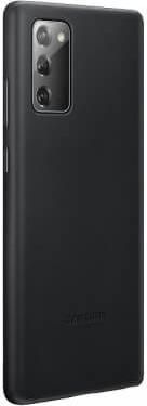 Samsung Back Cover Δερμάτινο Μαύρο Galaxy Note 20