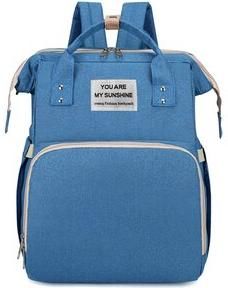 Τσάντα Κρεβατάκι Πλάτης 41x41cm Μπλε