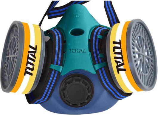 Μάσκα Προστασίας Διπλή Μισού Προσώπου TOTAL THRS02 με Φίλτρα FFP3