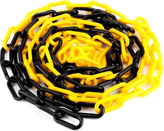 Αλυσίδα Πλαστική KCH-25-YB Κίτρινο και Μαύρο 25 m