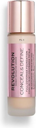 Revolution Beauty Conceal &amp; Define Full Coverage Foundation F4.5 23ml