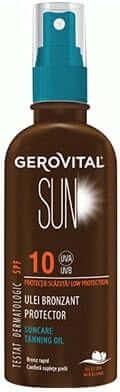 Λάδι Μαυρίσματος Gerovital Sun Care Tanning Oil SPF10 150ml