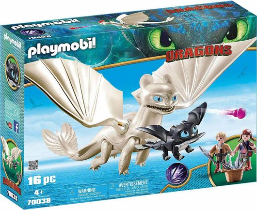 Playmobil Dragons Η Λευκή Οργή κι Ένας Δρακούλης με τα Παιδιά για 4+ Ετών