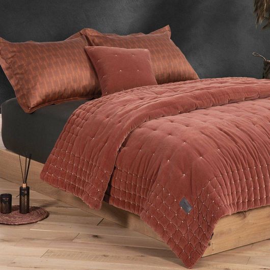 Κουβερλί Υπέρδιπλο Nef-Nef Fluence Ochre 230x240cm