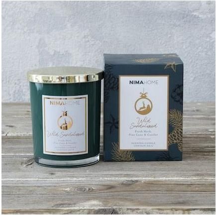 Κερί Nima Αρωματικό σε Βάζο Wild Sandalwood 350gr