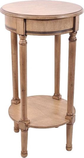 Τραπεζάκι 270-18-006 Ξύλινο Στρογγυλό Βοηθητικό 40x40x72cm