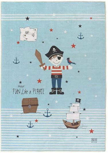 Παιδικό Χαλί Beauty Home Yolo Art 9546 120x180cm Γαλάζιο