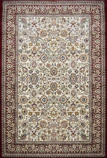 Χαλί Sprintzio Kerman Barok Μάλλινο 200x300cm Μπεζ Κόκκινο