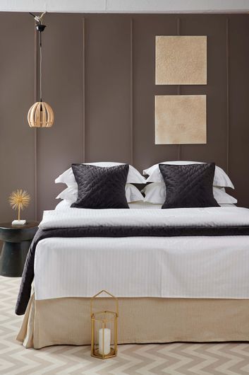 Σετ Μαξιλαροθήκες Palamaiki Μαξιλαροθήκη Comfort Stripes 50x75cm Λευκό