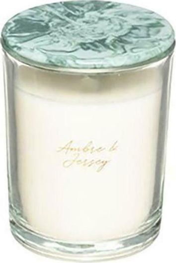 Αρωματικό Κερί Atmosphera σε Βάζο Amber Λευκό 8x10.4cm