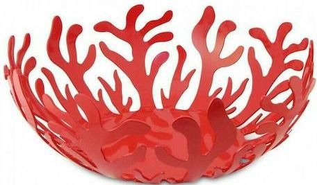 Φρουτιέρα Alessi ESI01/21 Mediterraneo Μεταλλική Κόκκινη 21x21x9.5cm
