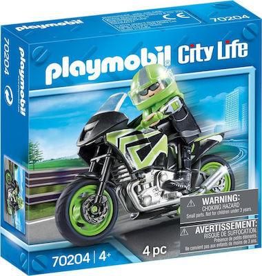 Playmobil City Life Motorcycle with Rider για 4+ ετών