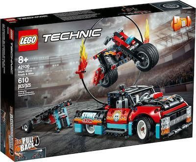 Lego Technic Stunt Show Truck & Bike για 8+ ετών 42106