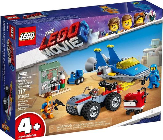 Lego The Lego Movie 2: Emmet and Benny's ‘Build and Fix' Workshop για 4+ Ετών #70821
