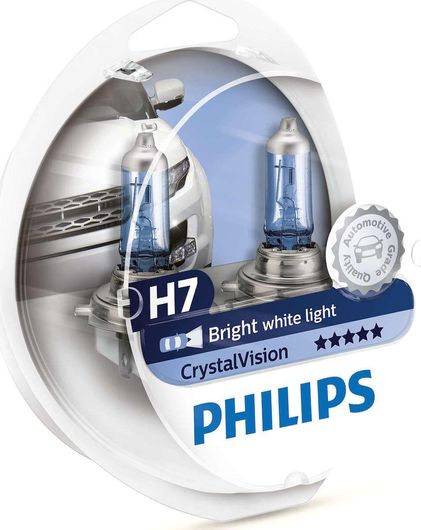 Λάμπες Philips H7 Crystal Vision 12V 55W 4300K 2τμχ