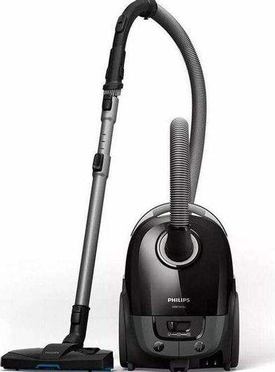 Philips XD3112/09 Ηλεκτρική Σκούπα 900W με Σακούλα 3lt Μαύρo