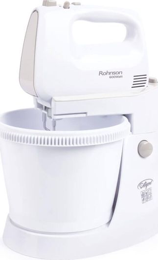 Μίξερ Rohnson R-5525 600W με Κάδο 3lt Λευκό