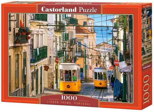 Puzzle Lisbon Trams Portugal 2D 1000 Κομμάτια