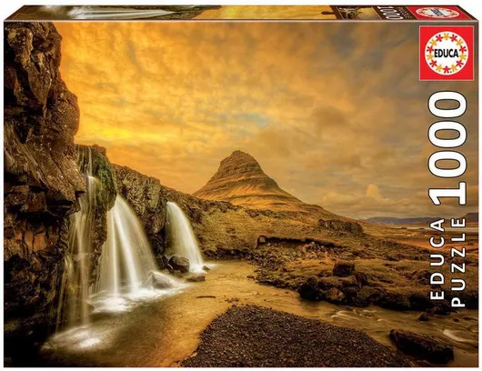 Puzzle Kirkjufellsfoss Waterfall Iceland 2D 1000 Κομμάτια