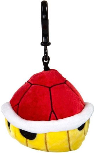 Μπρελόκ Tomy Mario Kart T12952A Red Shell 10cm Υφασμάτινο Πολύχρωμο