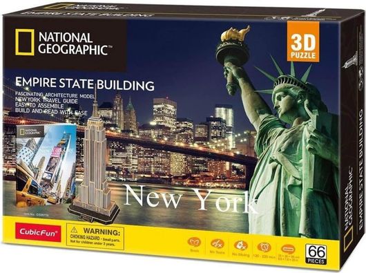 Puzzle National Geographic Empire State Building 3D 66 Κομμάτια