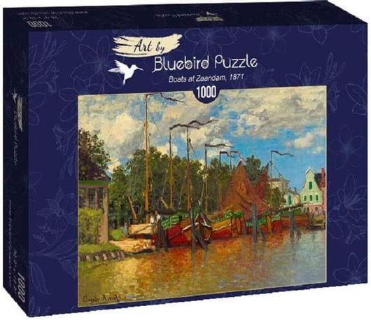 Puzzle Museum Series Claude Monet Boats at Zaandam, 1871 2D 1000 Κομμάτια